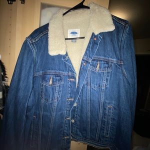 Women’s fleece lined denim jacket